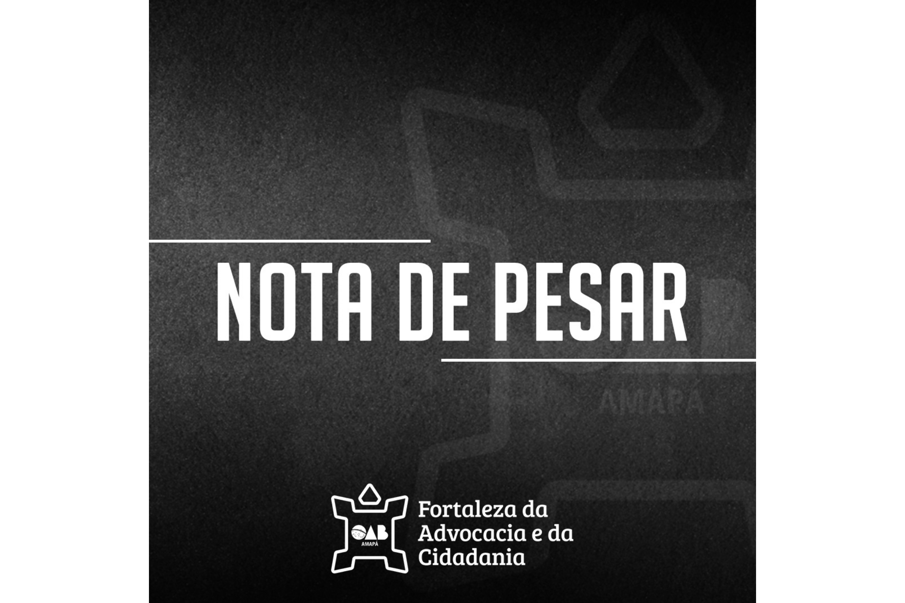 Nota de pesar a Pedro de Paula Rodrigues